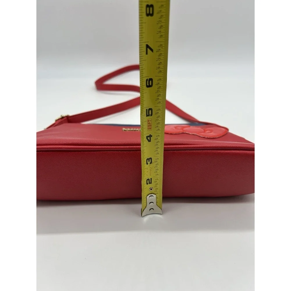 Hello Kitty Bi Color Shoulder Bag Red Navy Bow Crossbody Sanrio Japan Kawaii